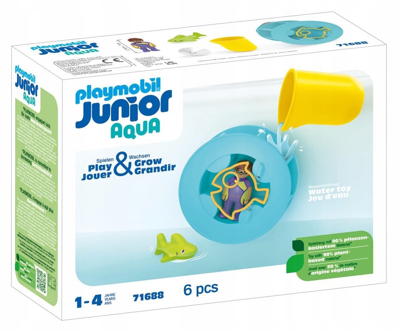 Playmobil JUNIOR AQUA: VODNÝ MLÝN SO ŽRALOKÝM MALÝŠKOM (71688)